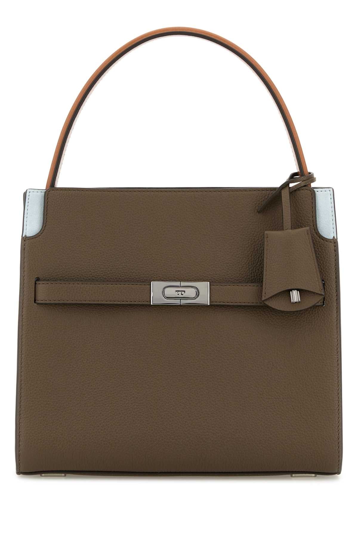 TORY BURCH Mini Leather Double Lee Radziwill Handbag