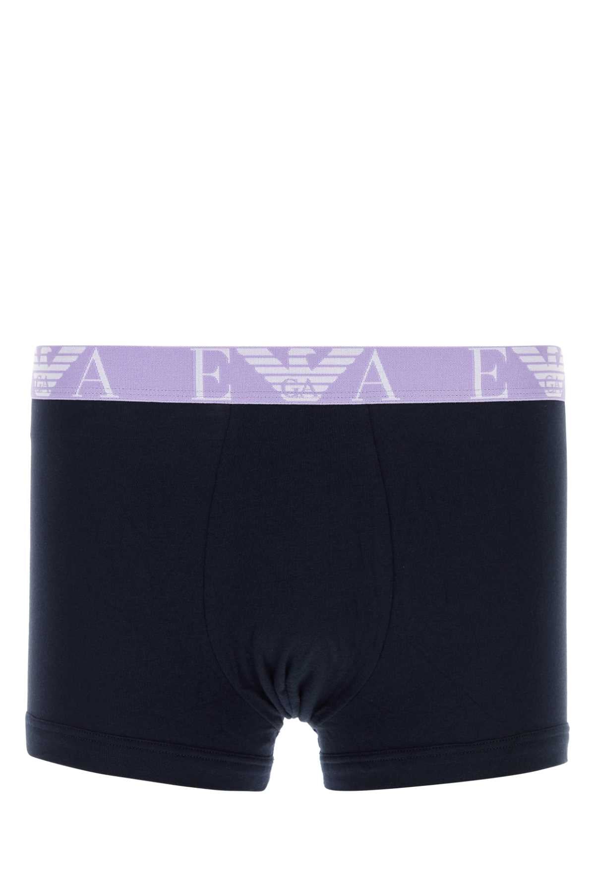 EMPORIO ARMANI Stretch Cotton Boxer Set for Men - FW25