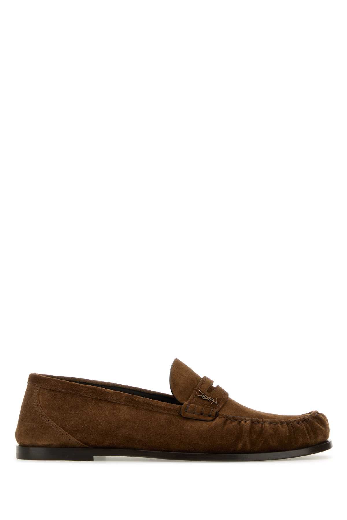 SAINT LAURENT Stylish Suede Loafers for Men