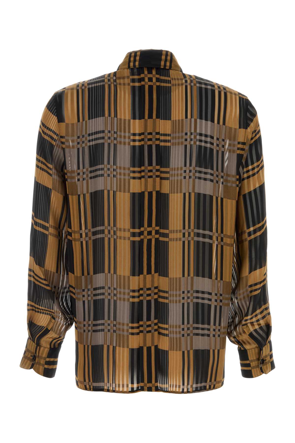 SAINT LAURENT Embroidered Silk Shirt for Men