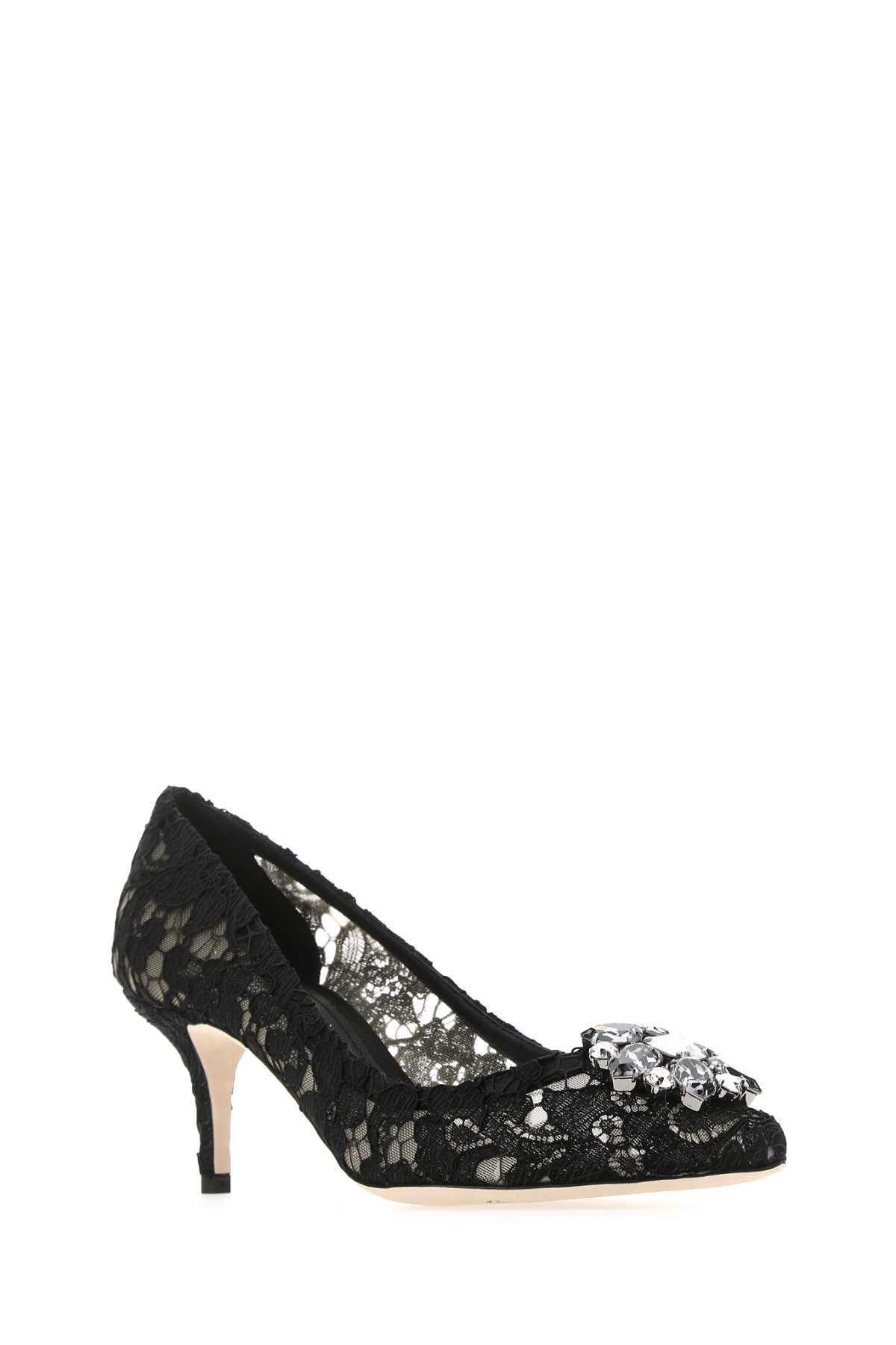 DOLCE & GABBANA Elegant Lace Pumps with 6.5 cm Heel