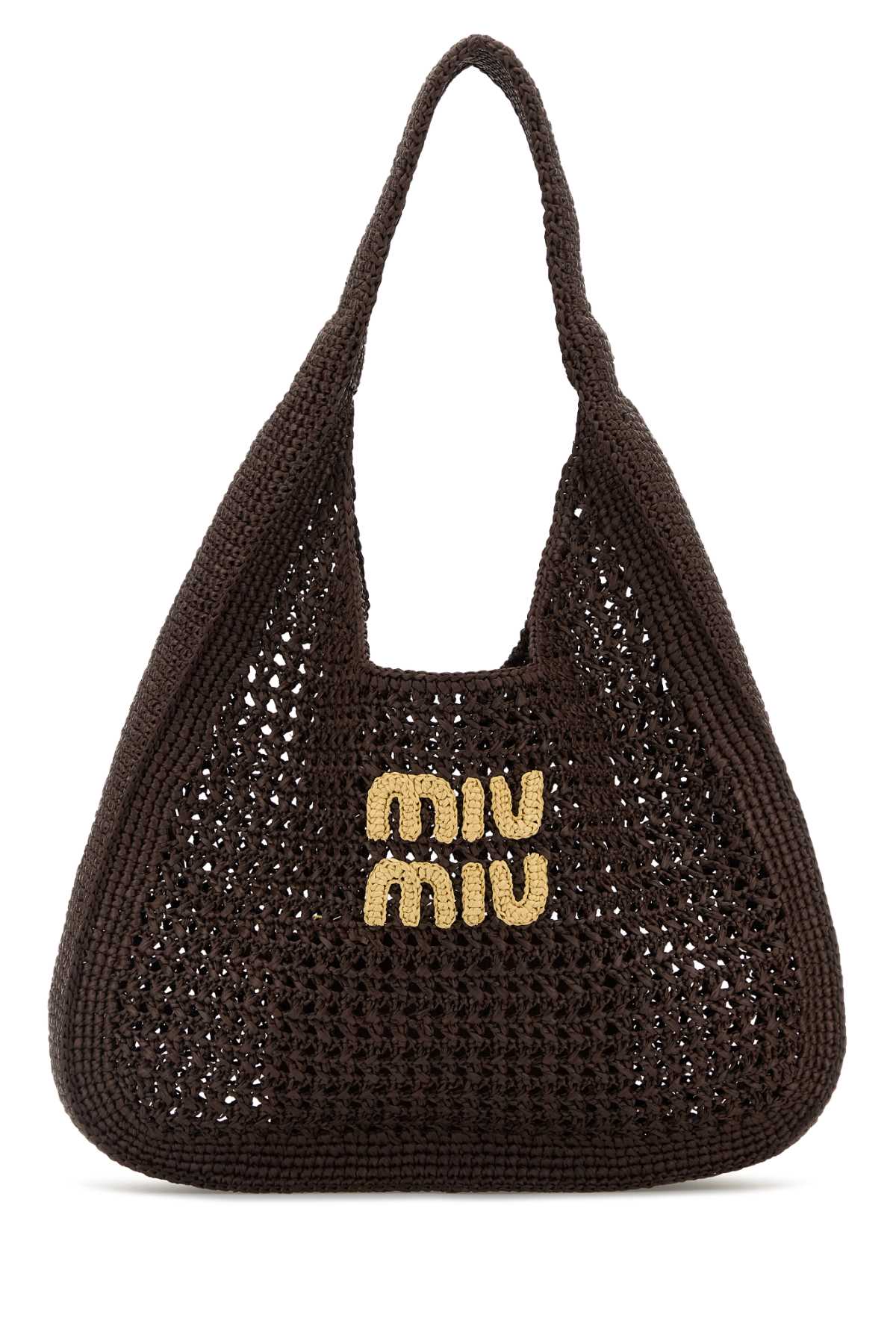 MIU MIU Crochet Shopping Handbag - 39 cm x 31 cm