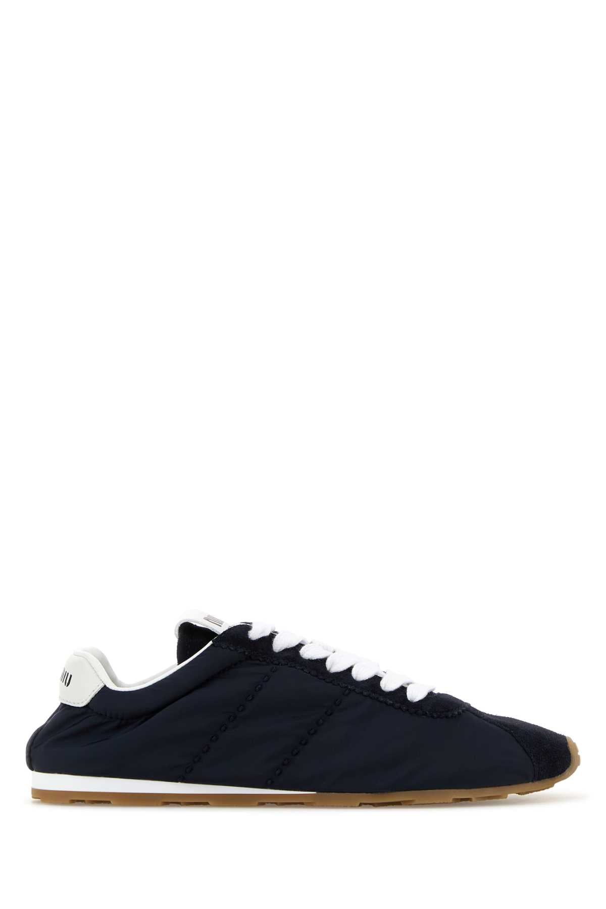 MIU MIU Chic Fabric and Suede Sneaker for Women
