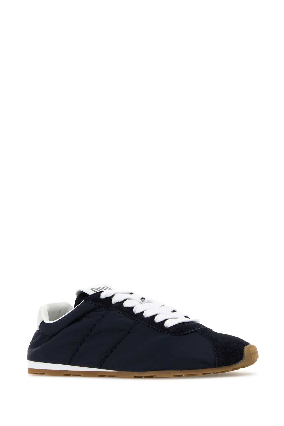 MIU MIU Chic Fabric and Suede Sneaker for Women