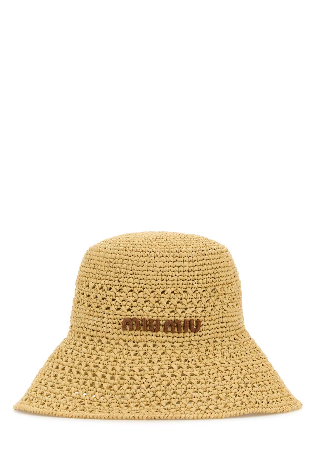 MIU MIU Chic Raffia Bucket Hat