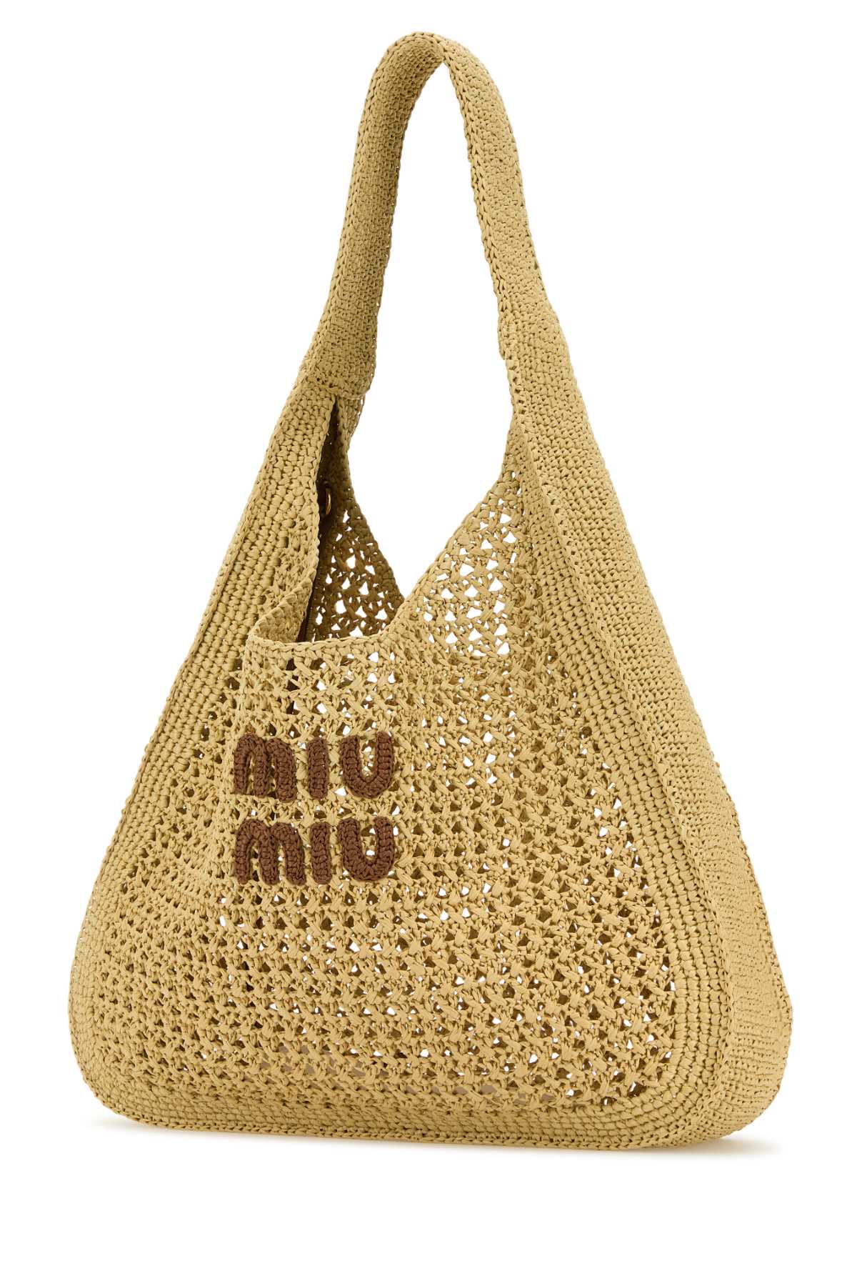 MIU MIU Crochet Shopping Handbag - 39 cm Width, 31 cm Height
