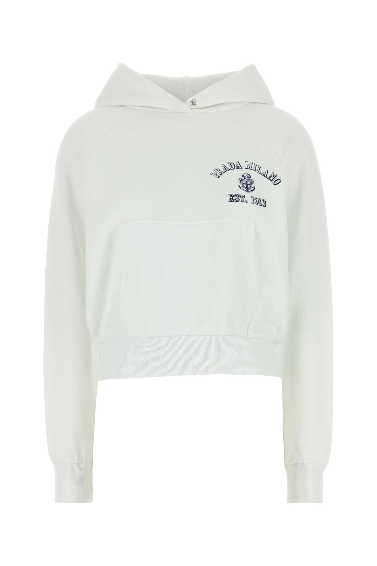 PRADA Women's Cotton Sweatshirt - Stylish and Comfortable