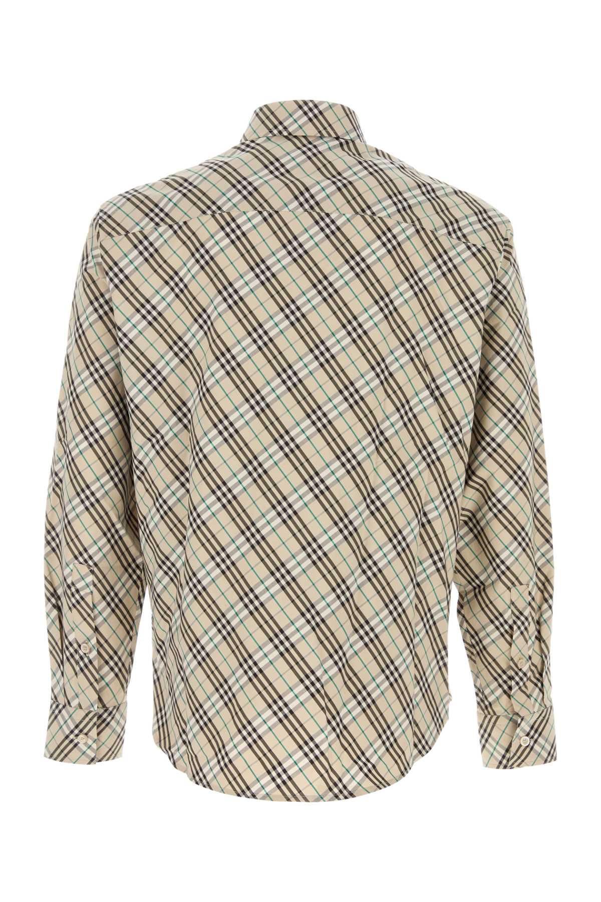 BURBERRY Embroidered Poplin Shirt - Men's Fit