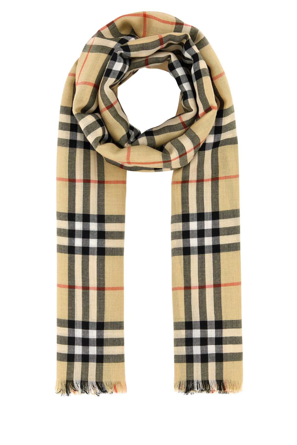 BURBERRY Embroidered Cashmere Blend Scarf 200 cm x 100 cm