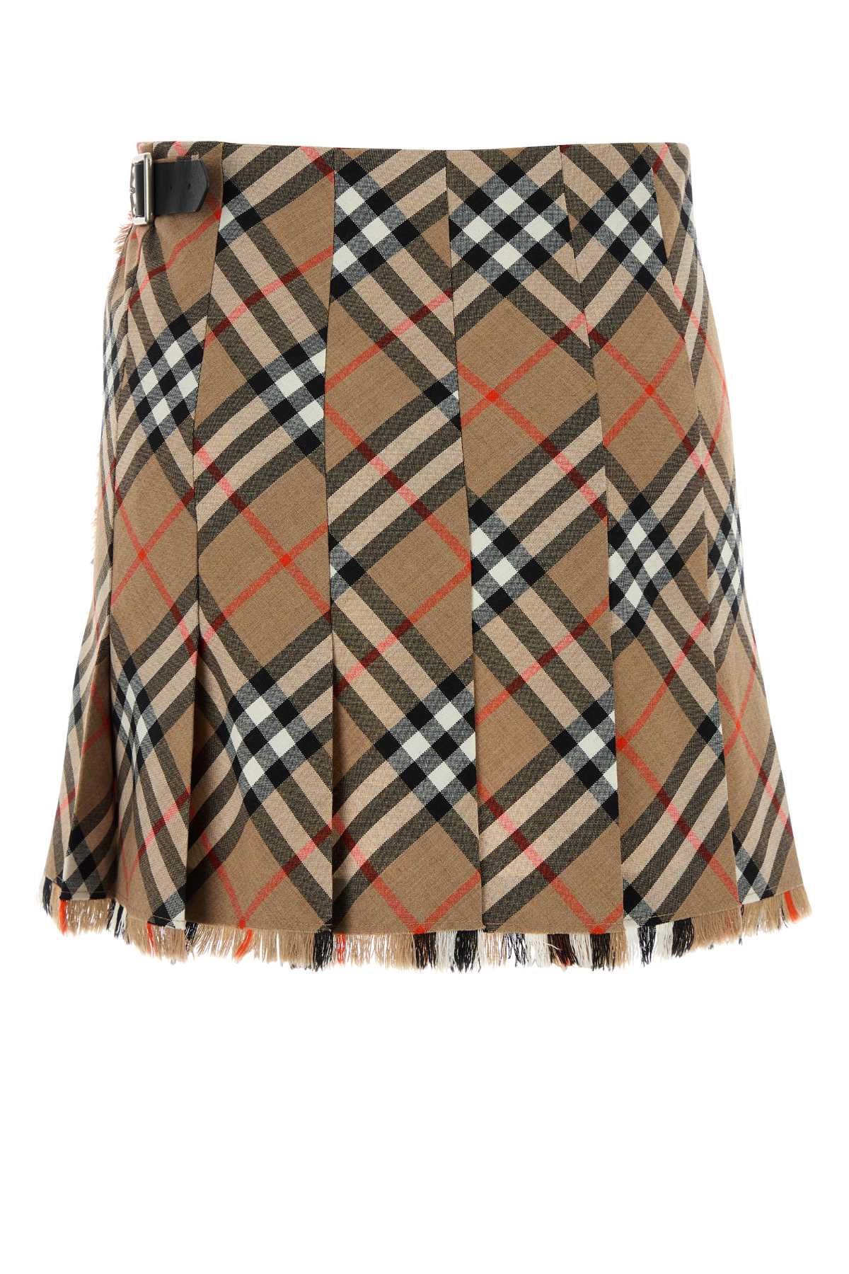 BURBERRY Chic Embroidered Mini Skirt