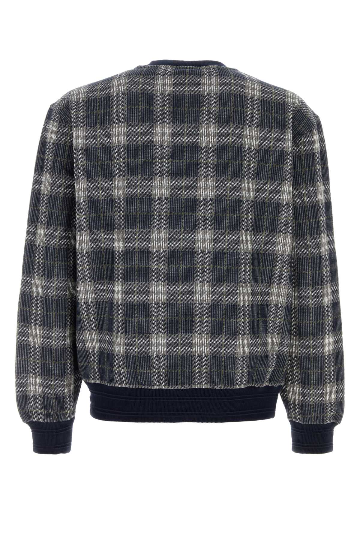 BURBERRY Embroidered Stretch Cotton Blend Sweatshirt