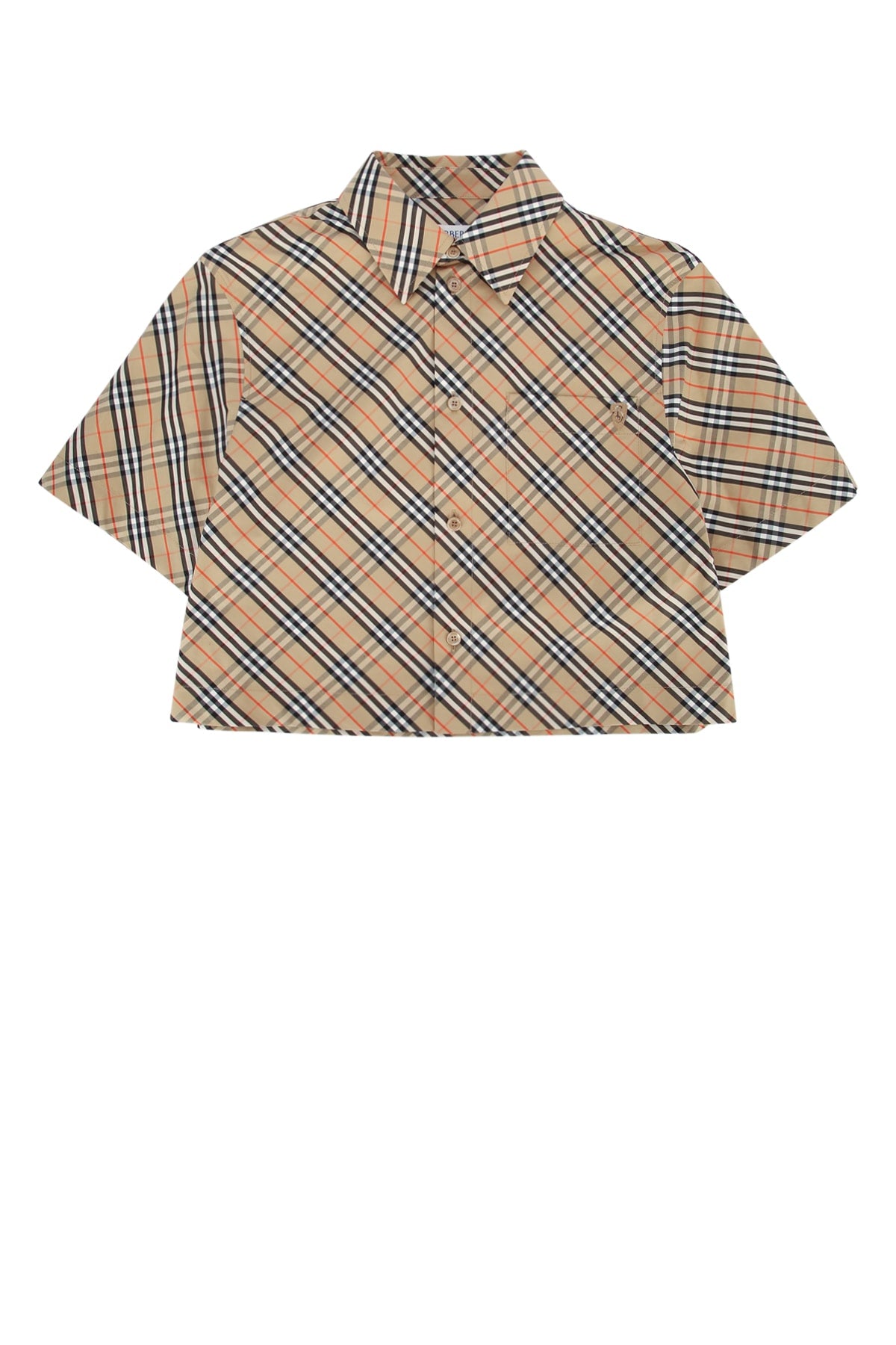 BURBERRY Women's Mini Checkered Cotton Top