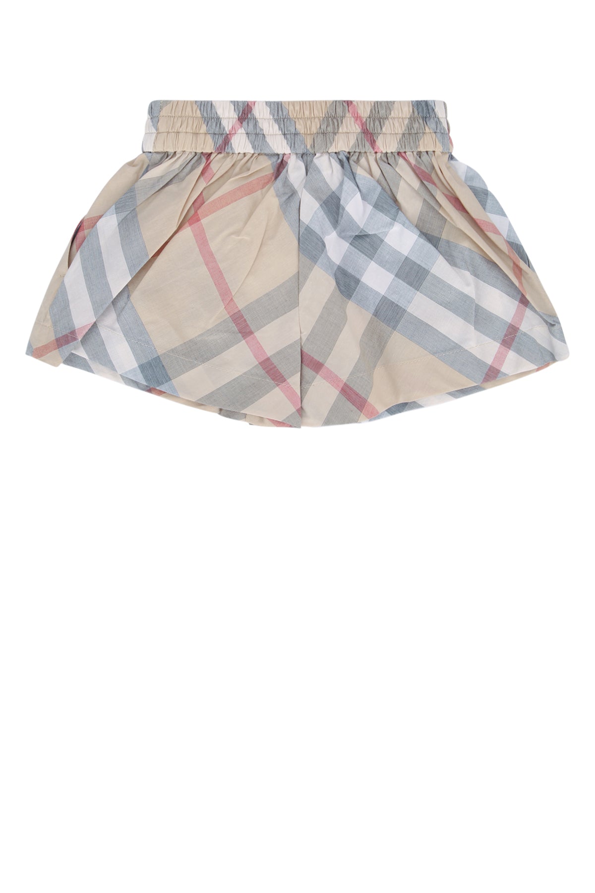 BURBERRY JR Mini Checkered Cotton Shorts for Kids