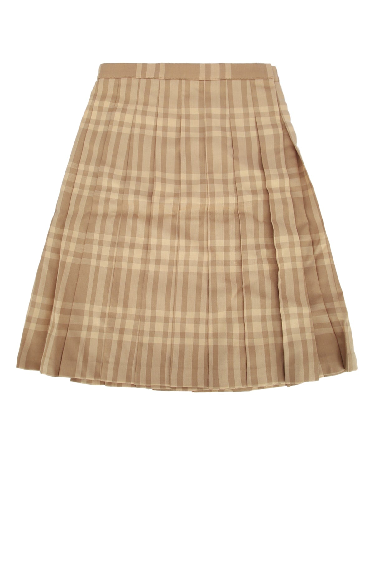 BURBERRY JR Mini Checked Wool Skirt for Kids