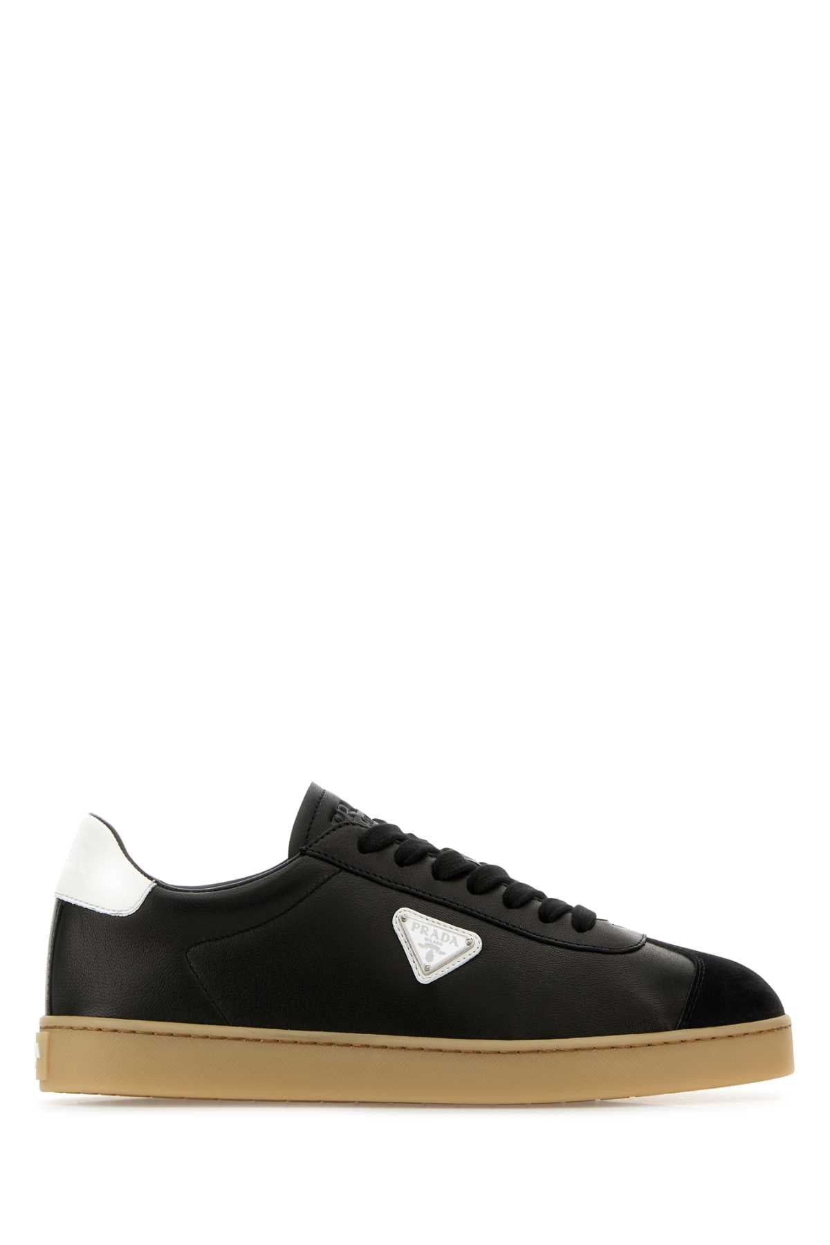 PRADA Elegant Nappa Leather Sneakers for Men - 25W
