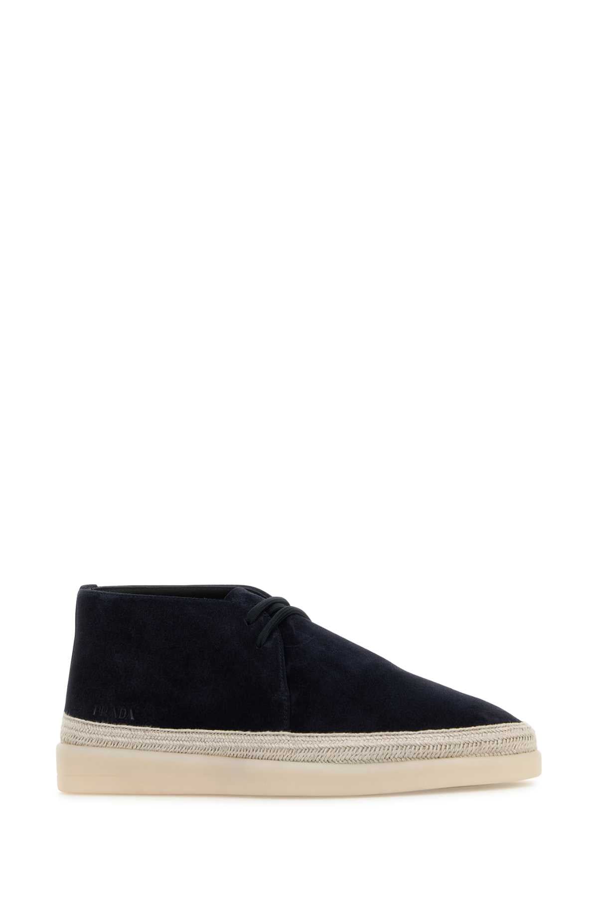 PRADA Suede Ankle Boots for Men