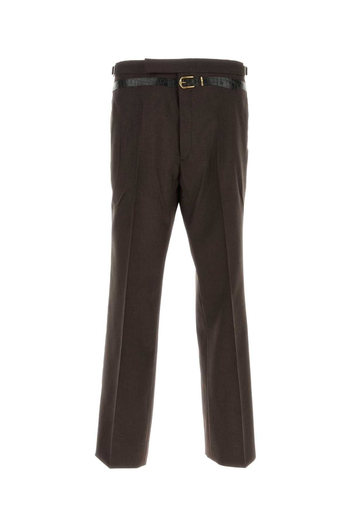 PRADA Wide-Leg Pants for Men in a Mohair Blend