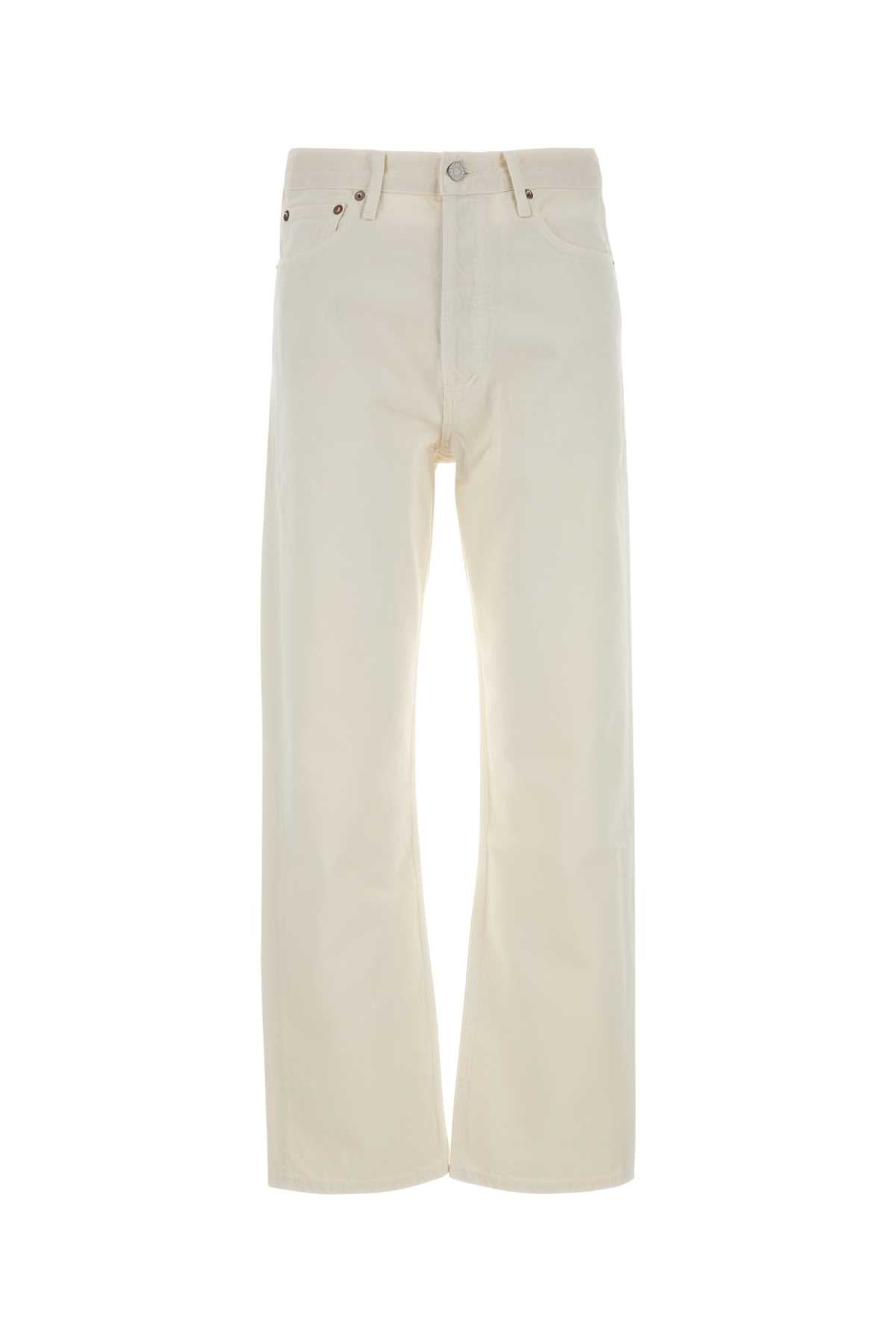 AGOLDE White Denim Jeans for Women - Timeless Style