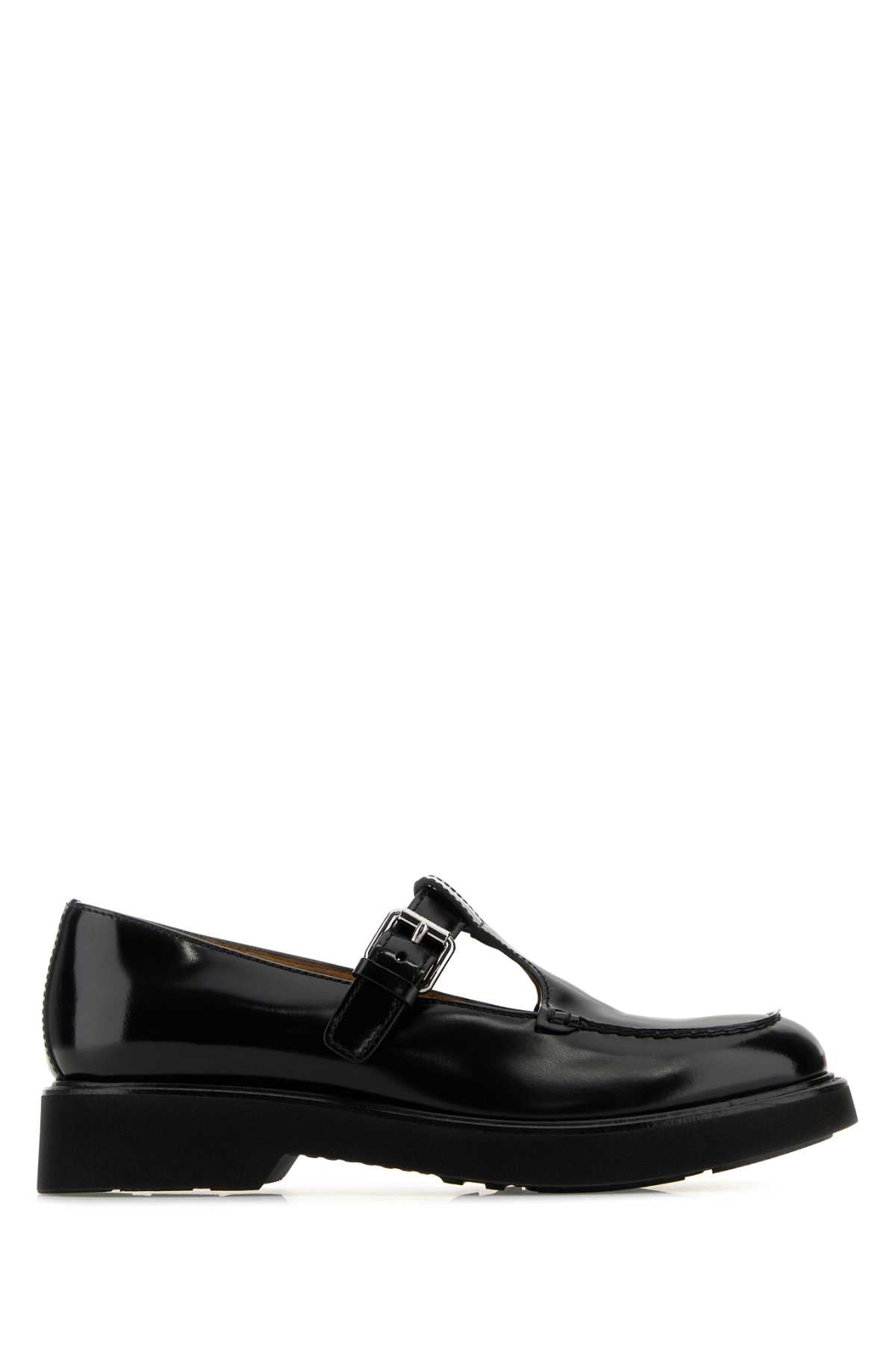 CHURCH'S Elegant Leather Mock Strap Lace-Up Shoes for Women