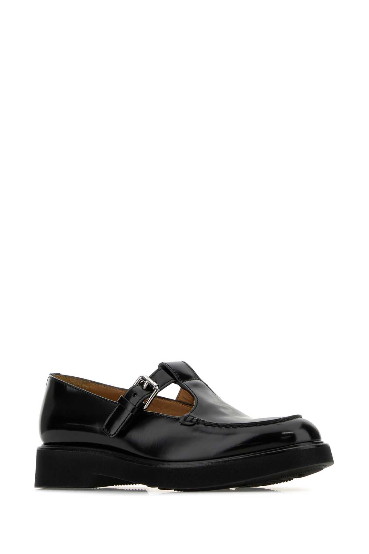 CHURCH'S Elegant Leather Mock Strap Lace-Up Shoes for Women