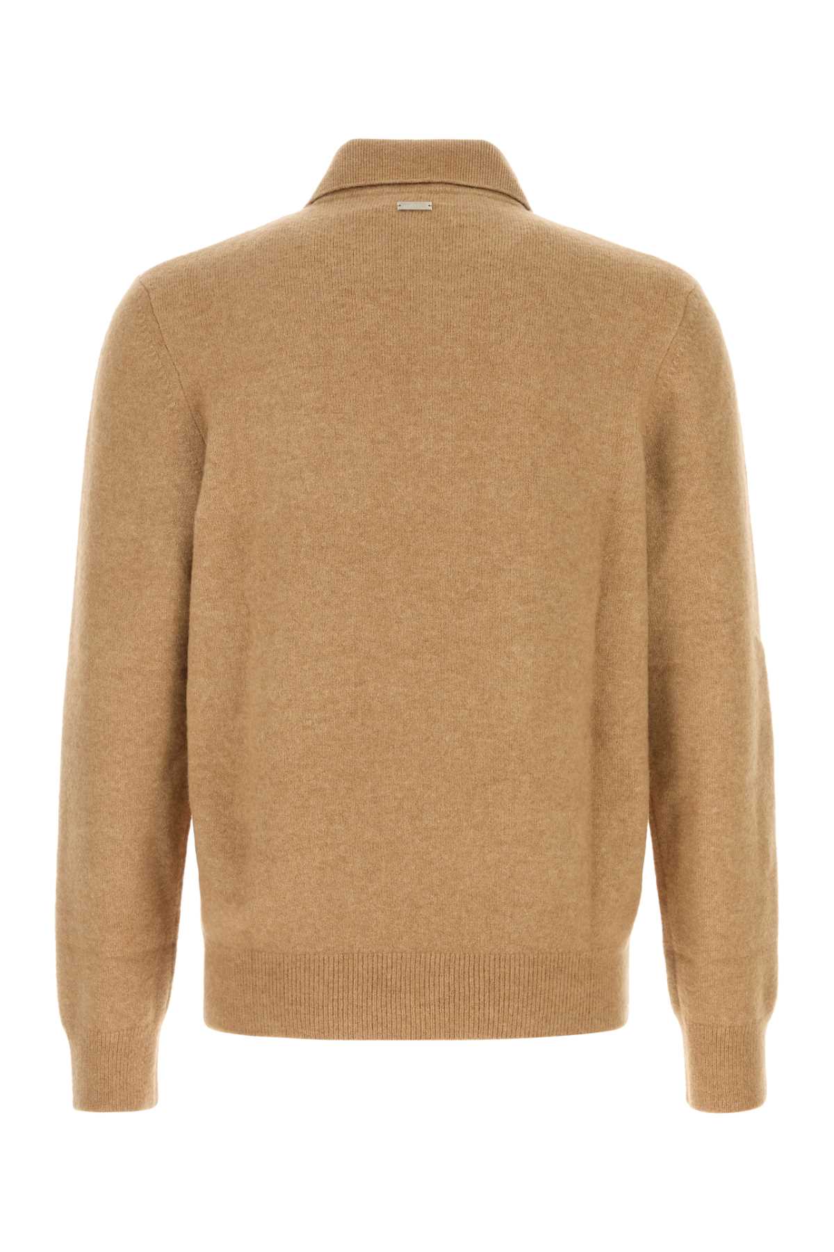 Ferragamo Stretch Camel Blend Polo Shirt for Men - Perfect Fit