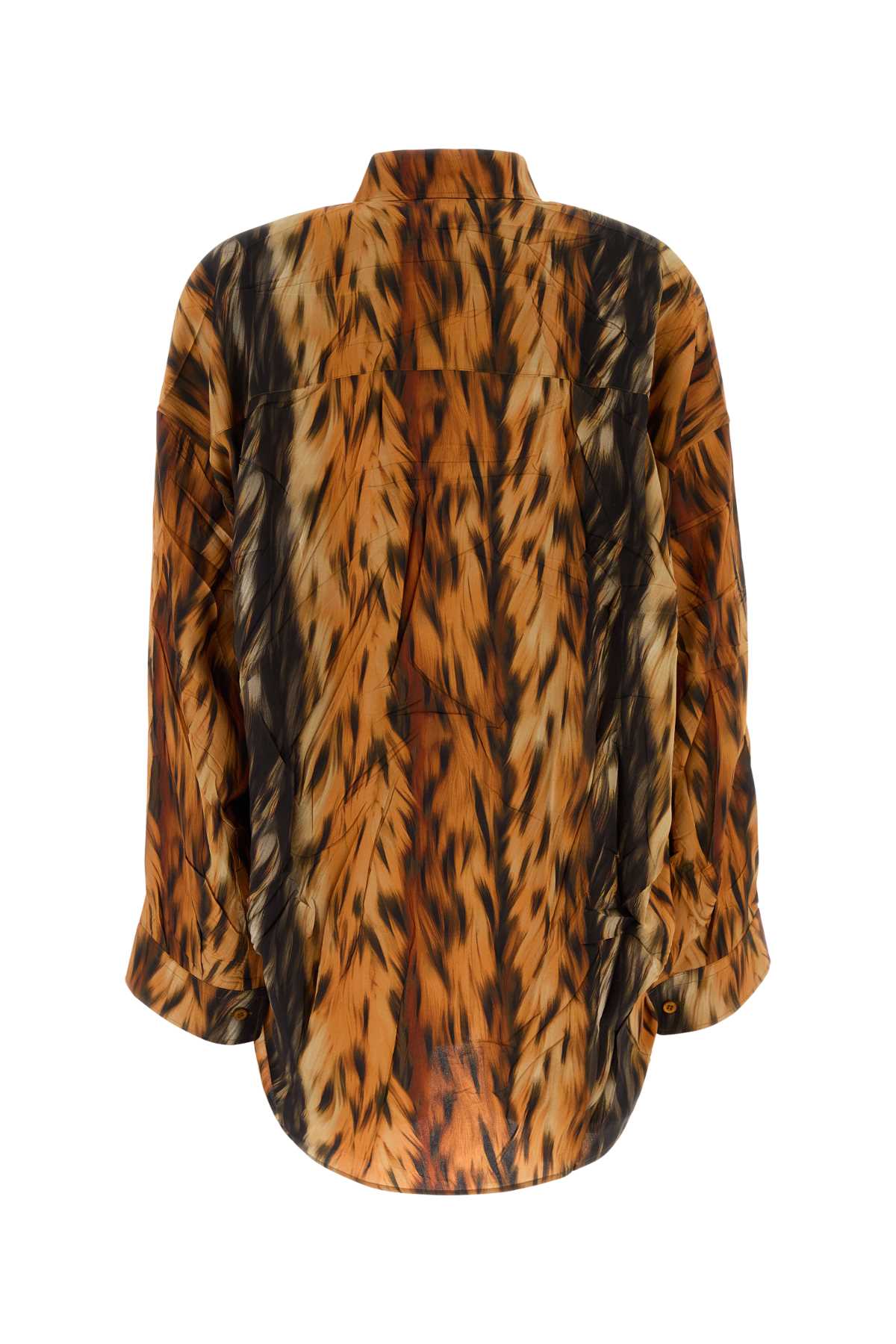 BALENCIAGA Oversized Silk Printed Shirt