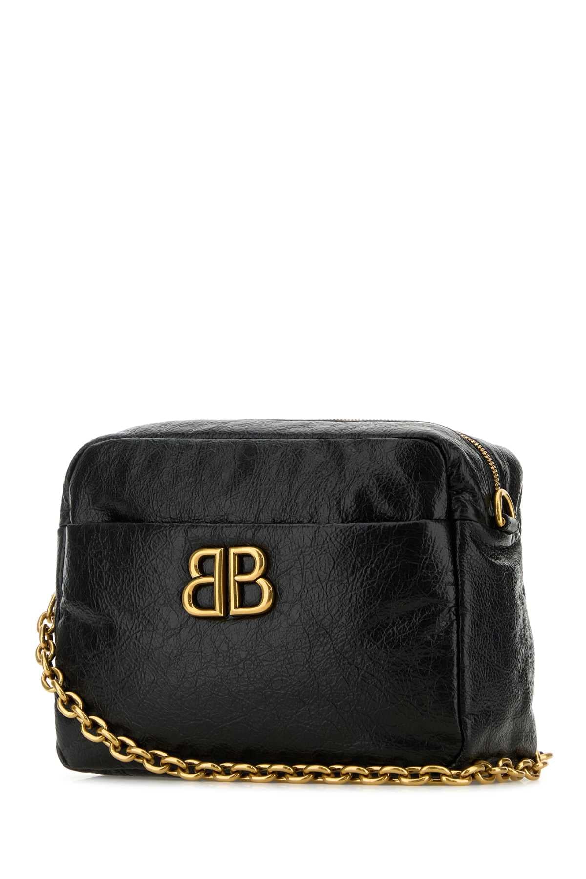 BALENCIAGA Mini Leather Small Monaco Crossbody Handbag