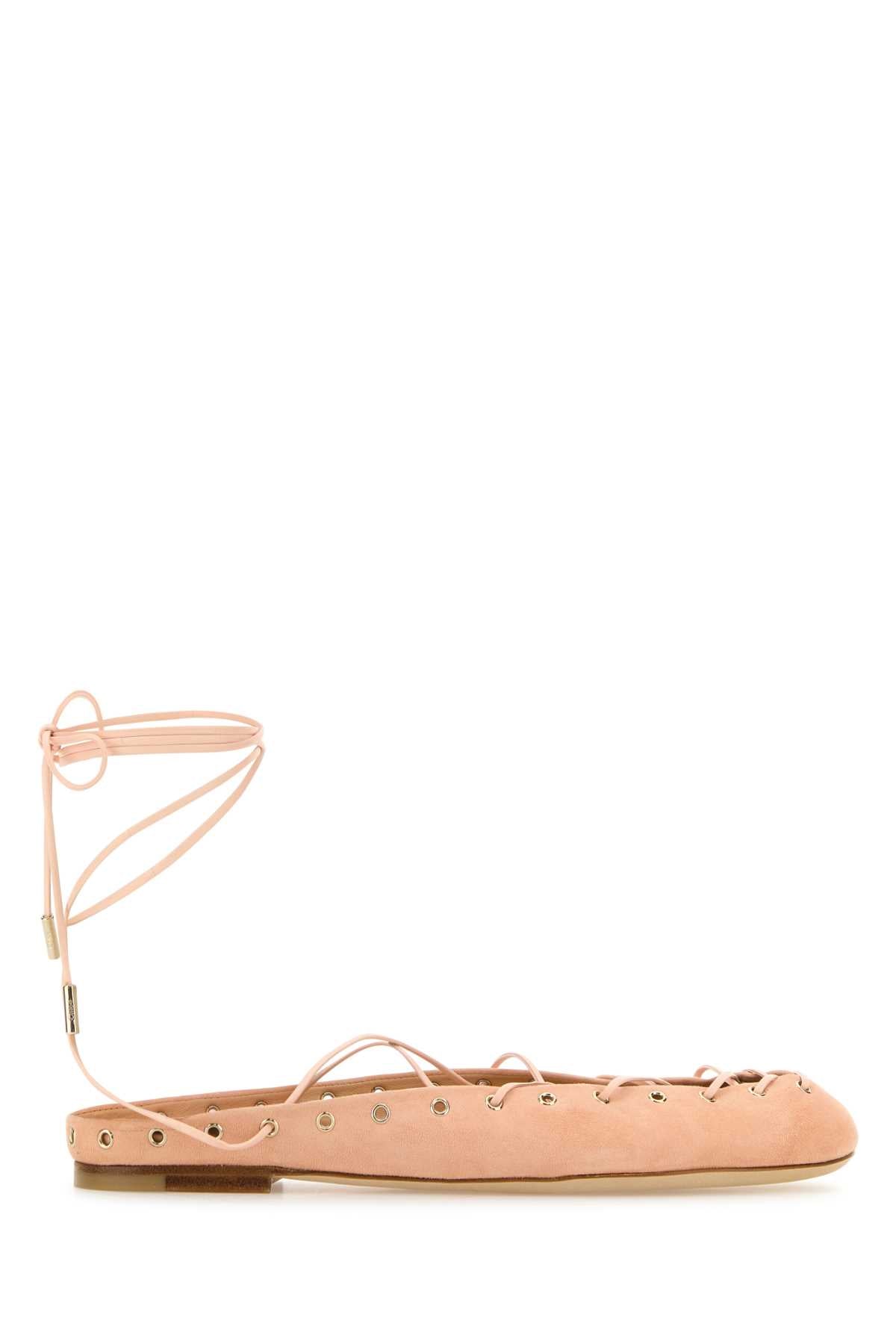 CHLOE Elegant Suede Ghillies Ballerinas - Size 6