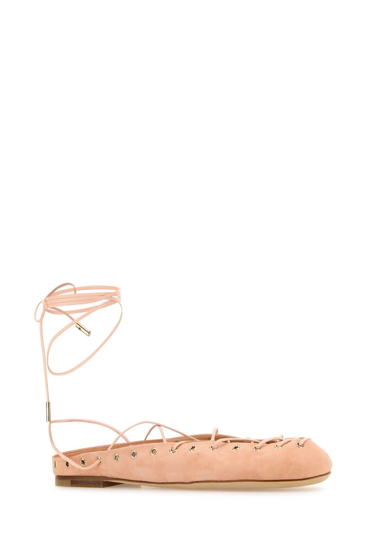 CHLOE Elegant Suede Ghillies Ballerinas - Size 6