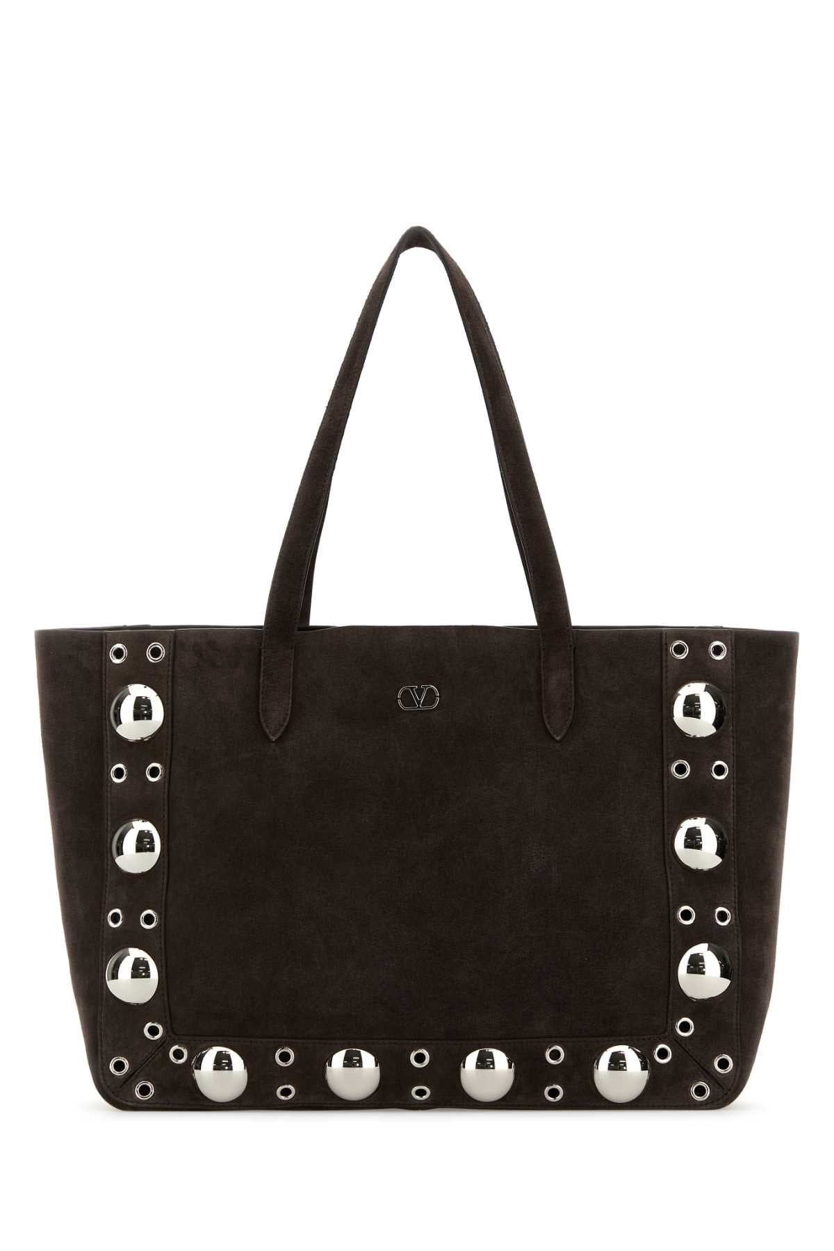 VALENTINO GARAVANI Suede Nellcôte Shopping Handbag - 40 cm x 30 cm x 13 cm