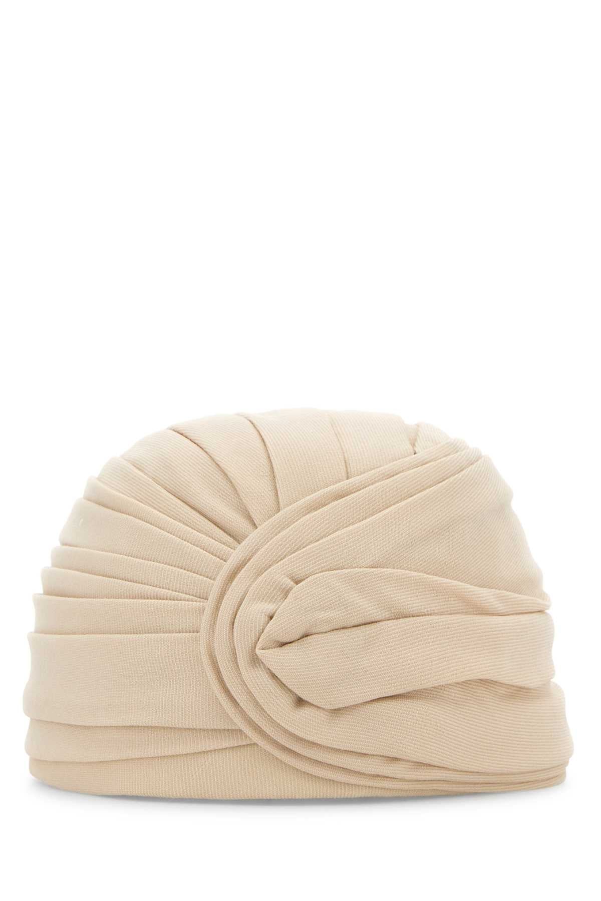 VALENTINO GARAVANI Luxurious Sand Wool Turban for Women