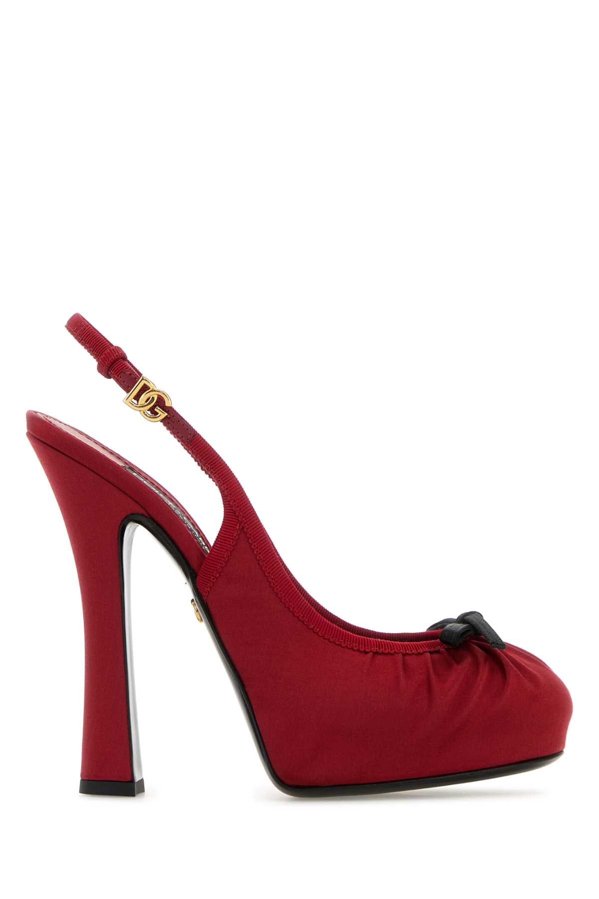 DOLCE & GABBANA Elegant Satin Pumps with 12 cm Heels for Women