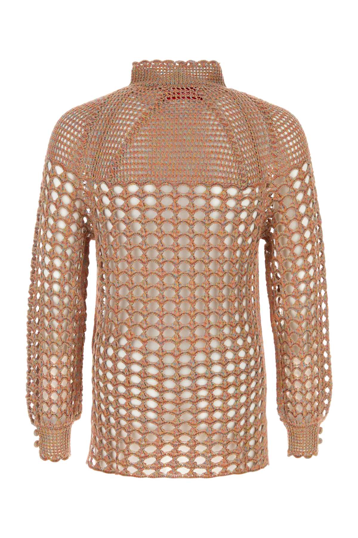 VALENTINO GARAVANI Multicolor Crochet Sweater for Men - Seasonal Collection