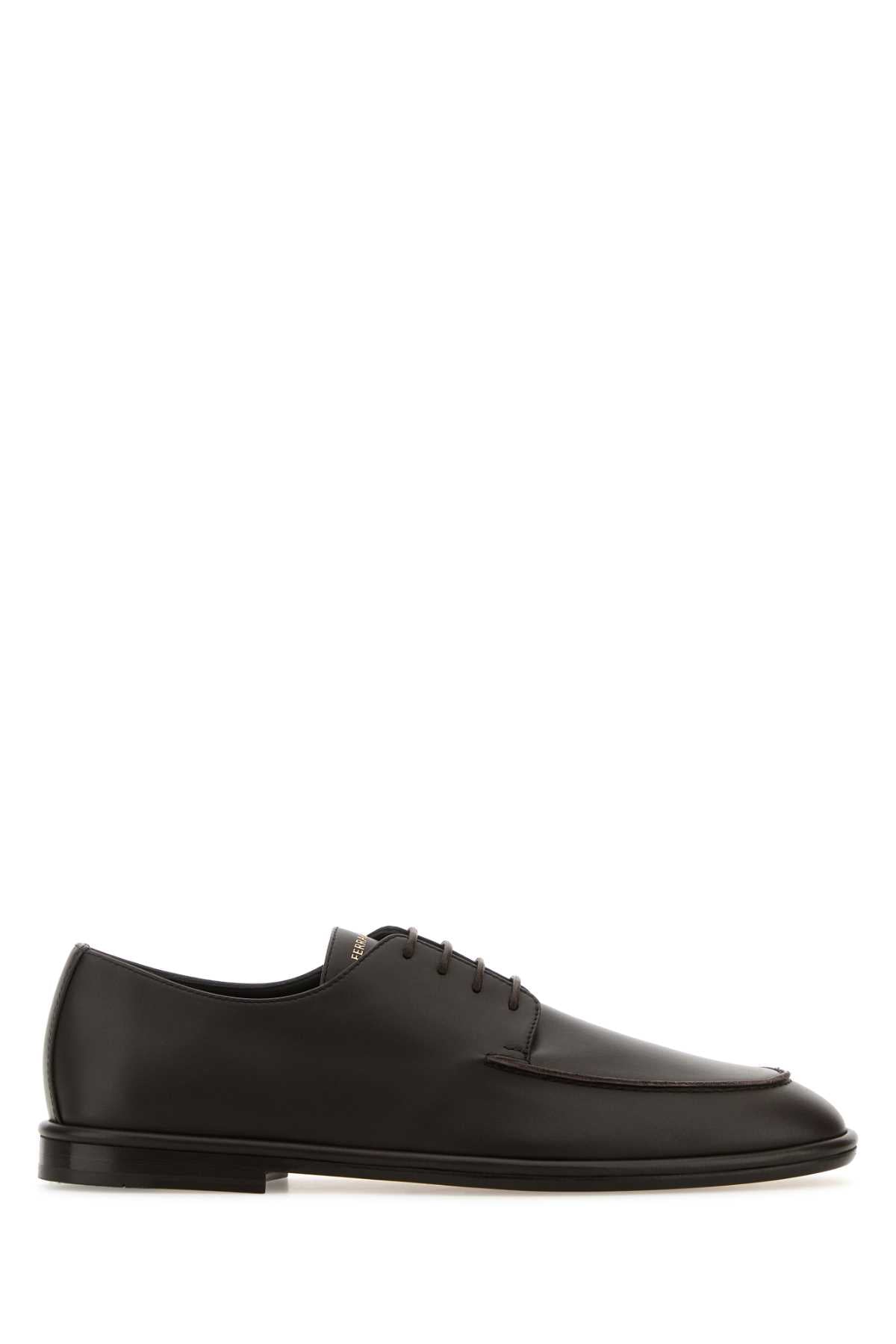 Ferragamo Lace-Up Blade 2 Leather Shoes for Men