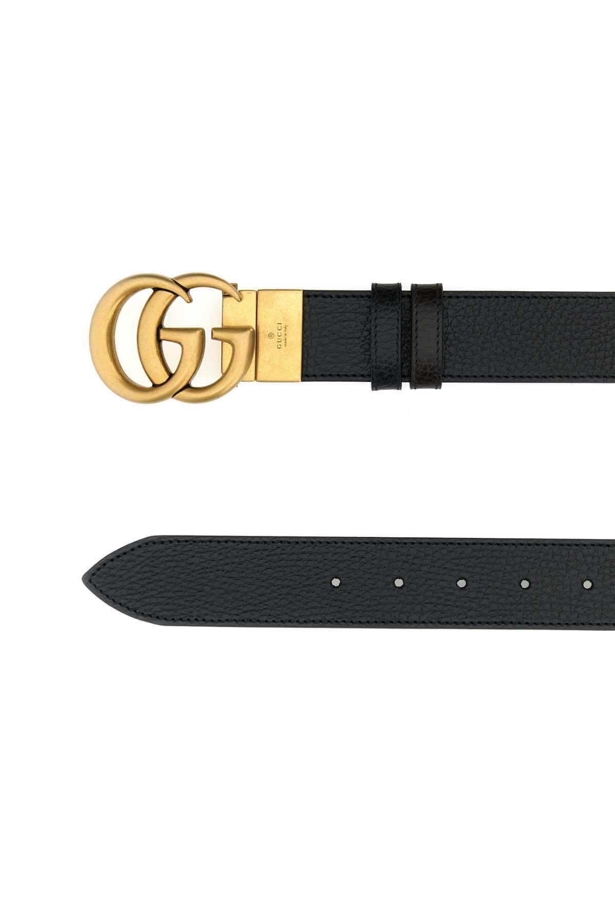 GUCCI Leather Reversible GG Belt - 3.5 cm Width