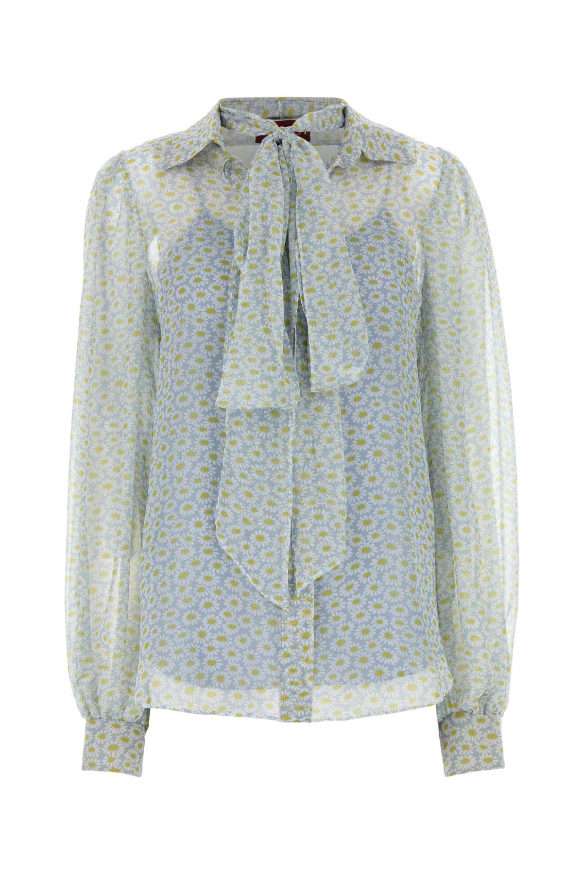 GUCCI Floral Printed Chiffon Shirt - Women's