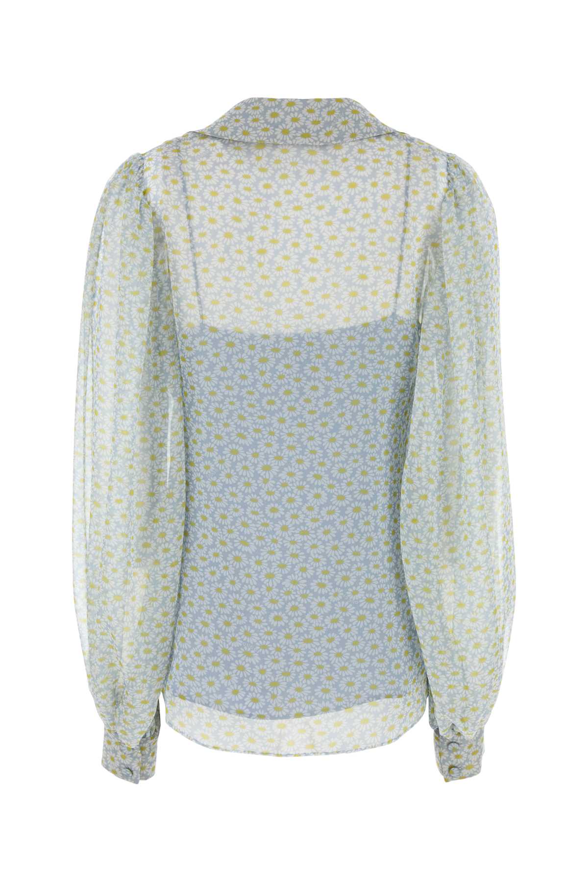 GUCCI Floral Printed Chiffon Shirt - Women's