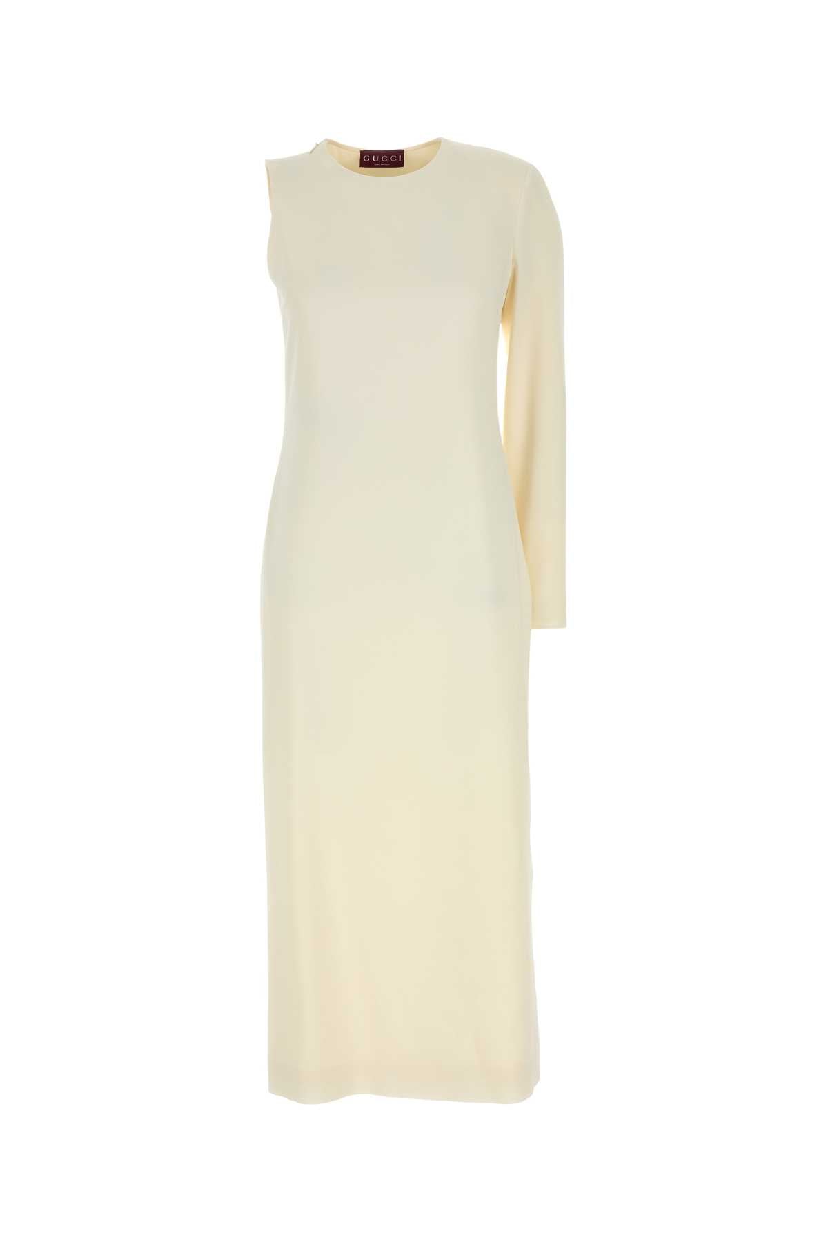 GUCCI Ivory One-Shoulder Dress
