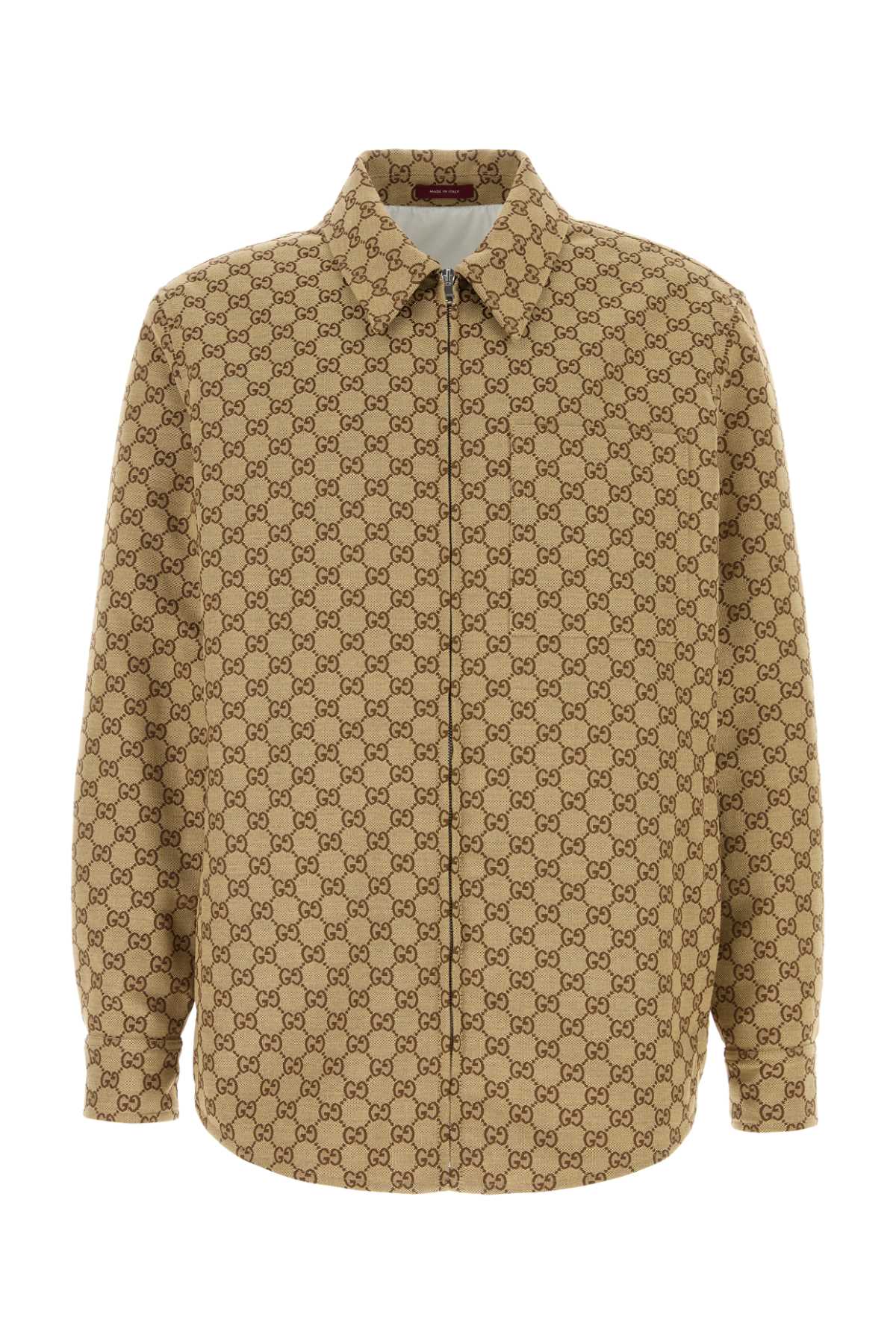 GUCCI Luxury GG Supreme Fabric Overshirt - Men's Apparel