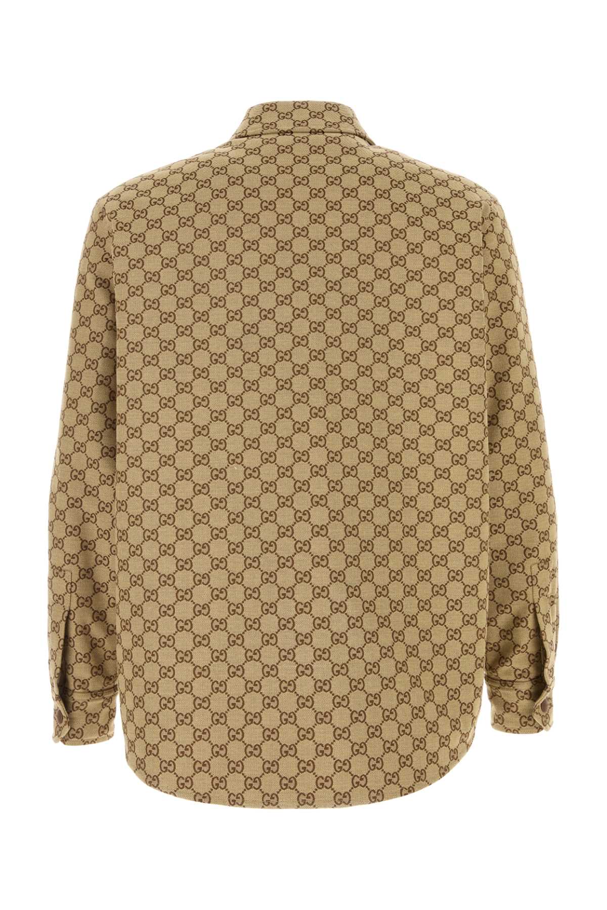GUCCI Luxury GG Supreme Fabric Overshirt - Men's Apparel