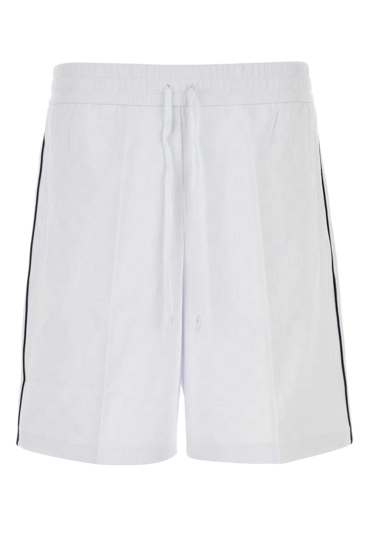 GUCCI Embroidered Nylon Blend Bermuda Shorts for Men