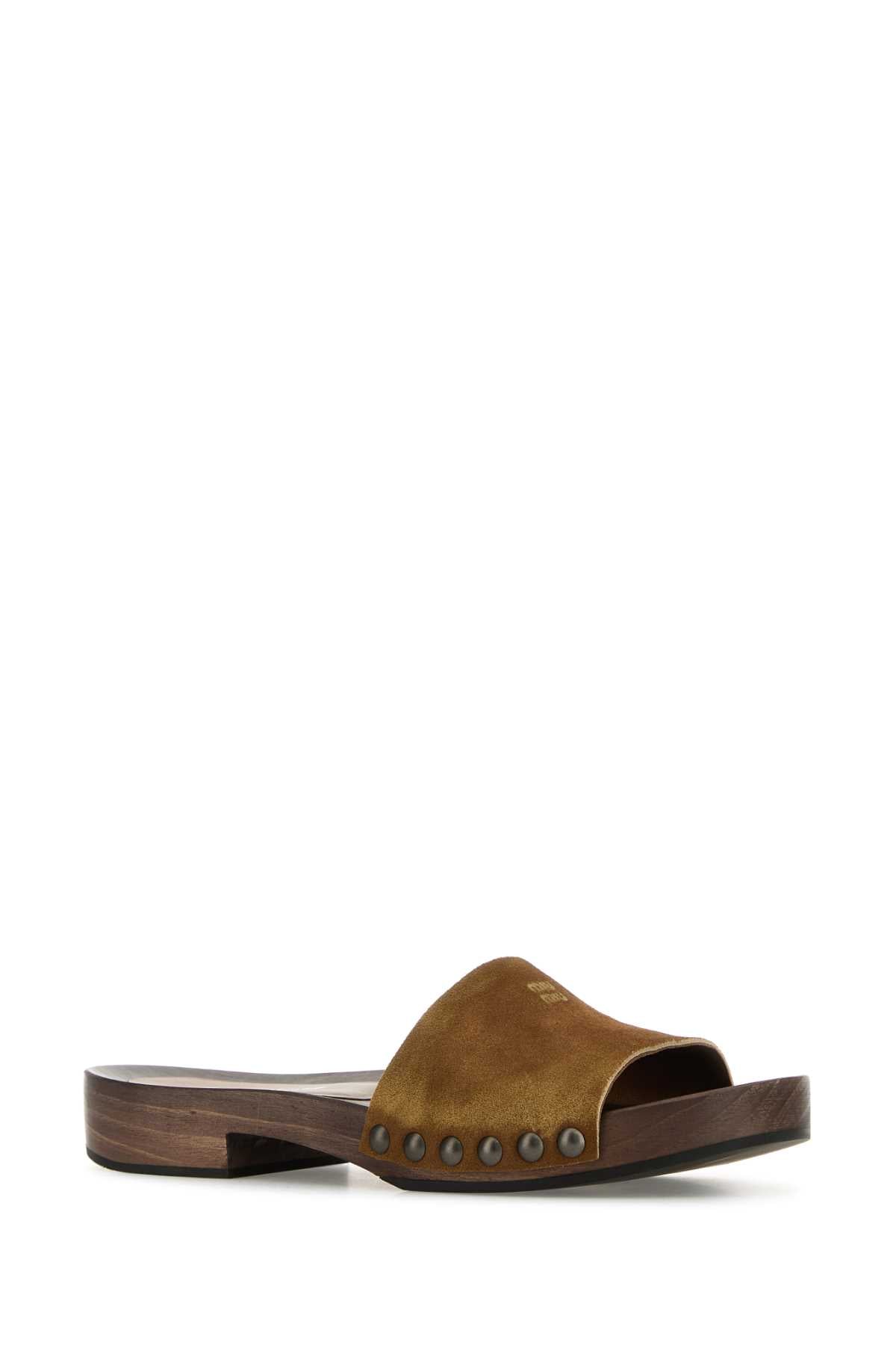 MIU MIU Suede Clogs for Women - Stylish and Comfortable