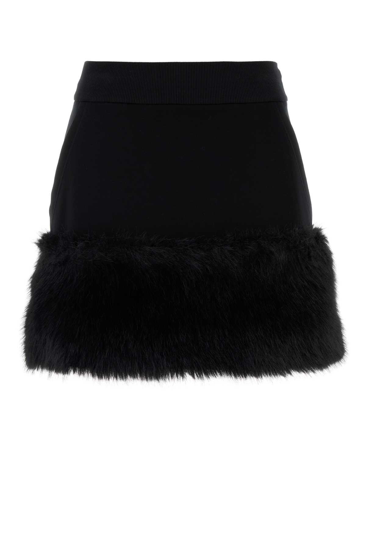 PRADA Chic Cotton Blend Mini Skirt