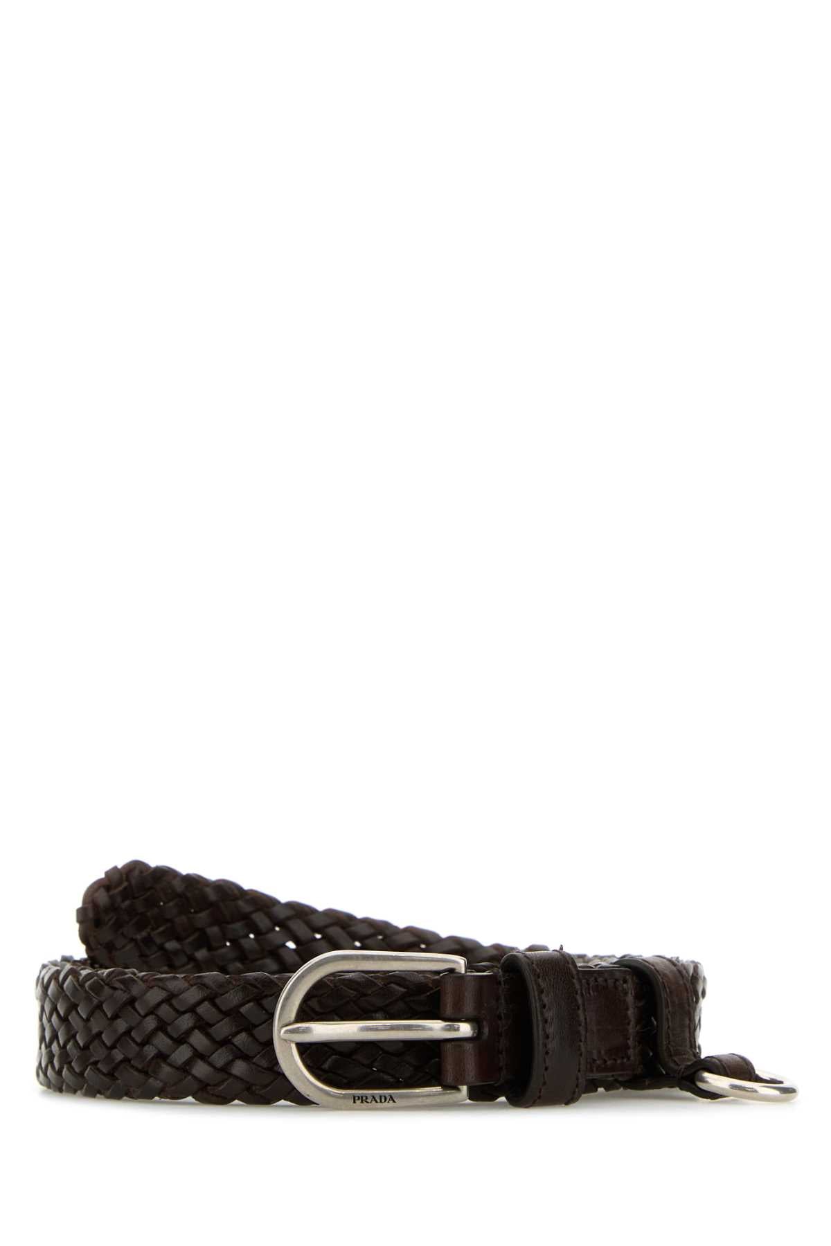 PRADA Stylish Leather Belt - Height: 2 cm