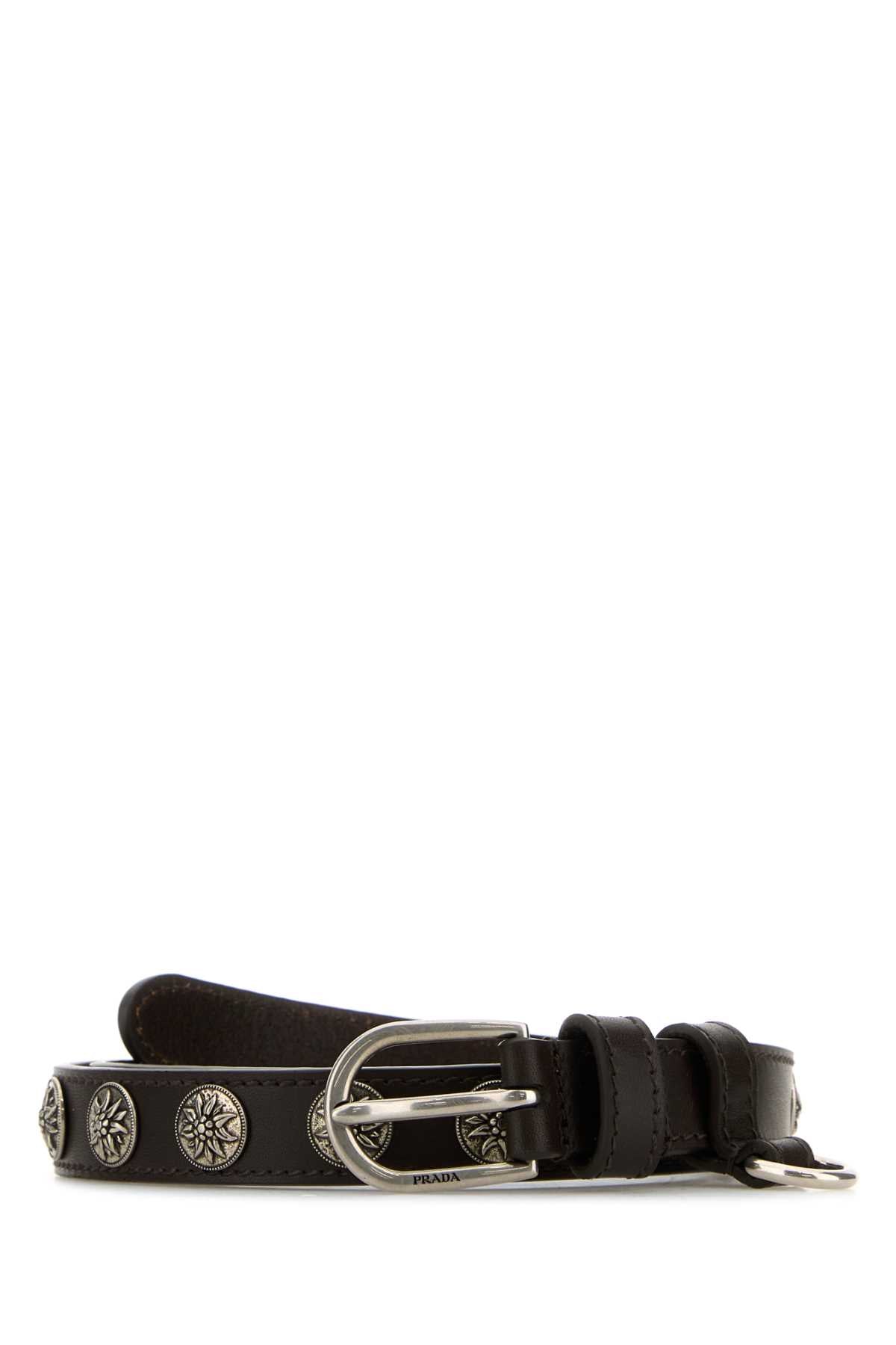 PRADA Stylish Leather Belt - 2 cm Height