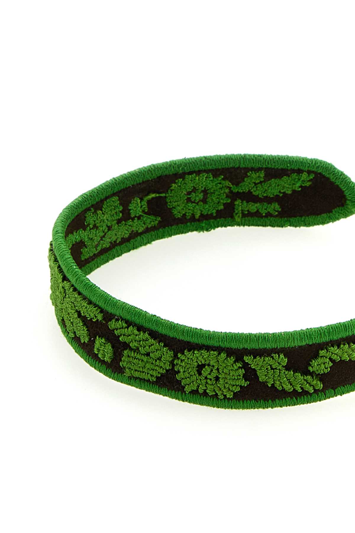 PRADA Two-tone Suede and Fabric Mini Bracelet