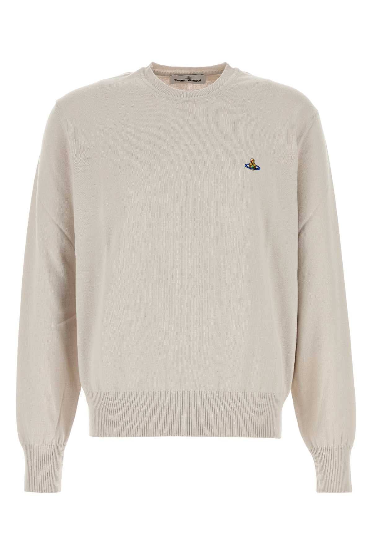 VIVIENNE WESTWOOD Sand Cotton Blend Alex Sweater for Men (FW25)