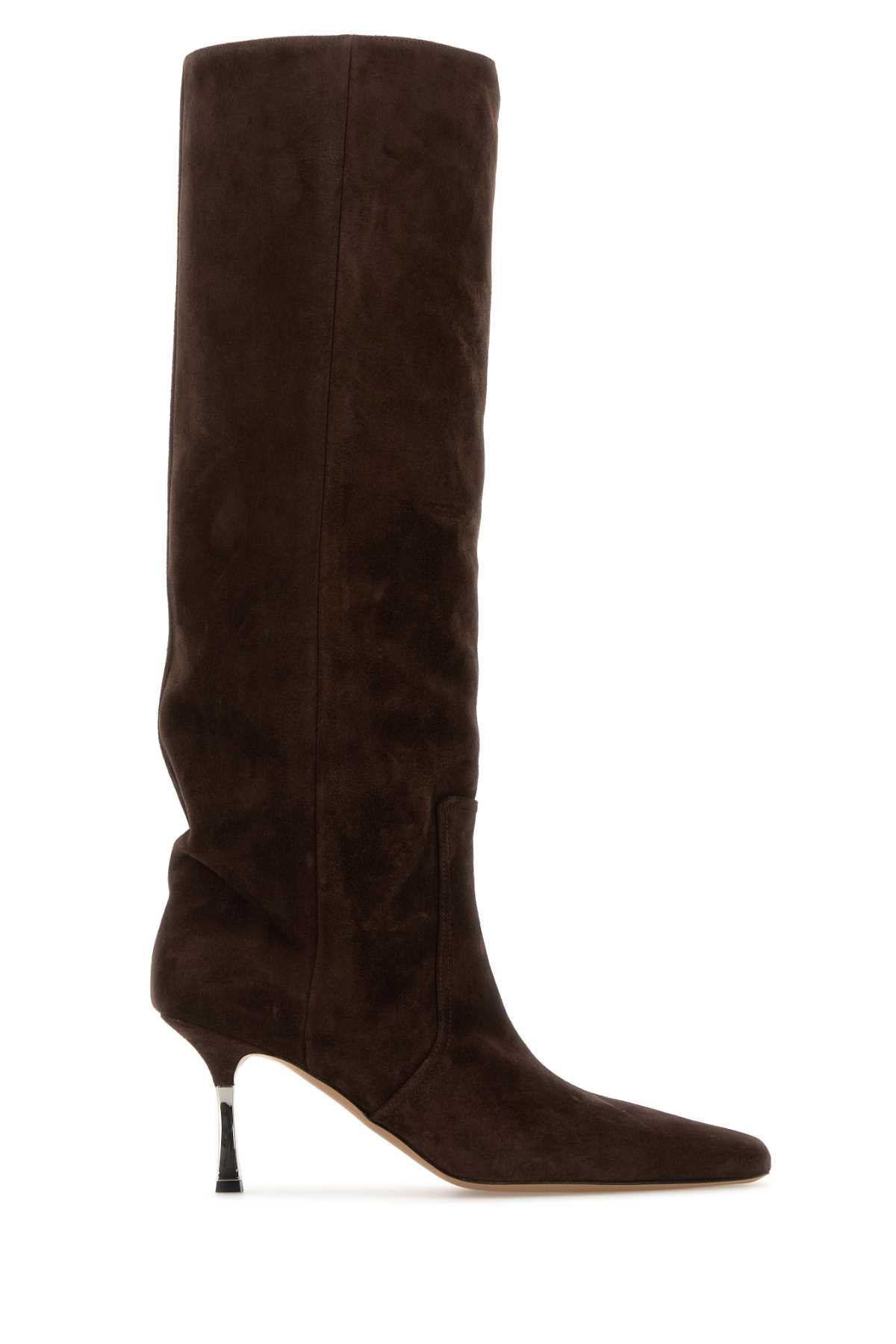 PARIS TEXAS Chic Suede Bettina Boots with 7.5 cm Heel Height