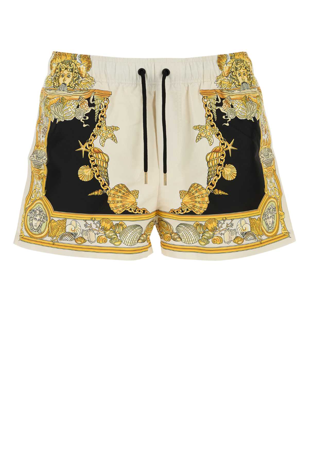 VERSACE Stylish Printed Polyester Swimming Shorts for Men