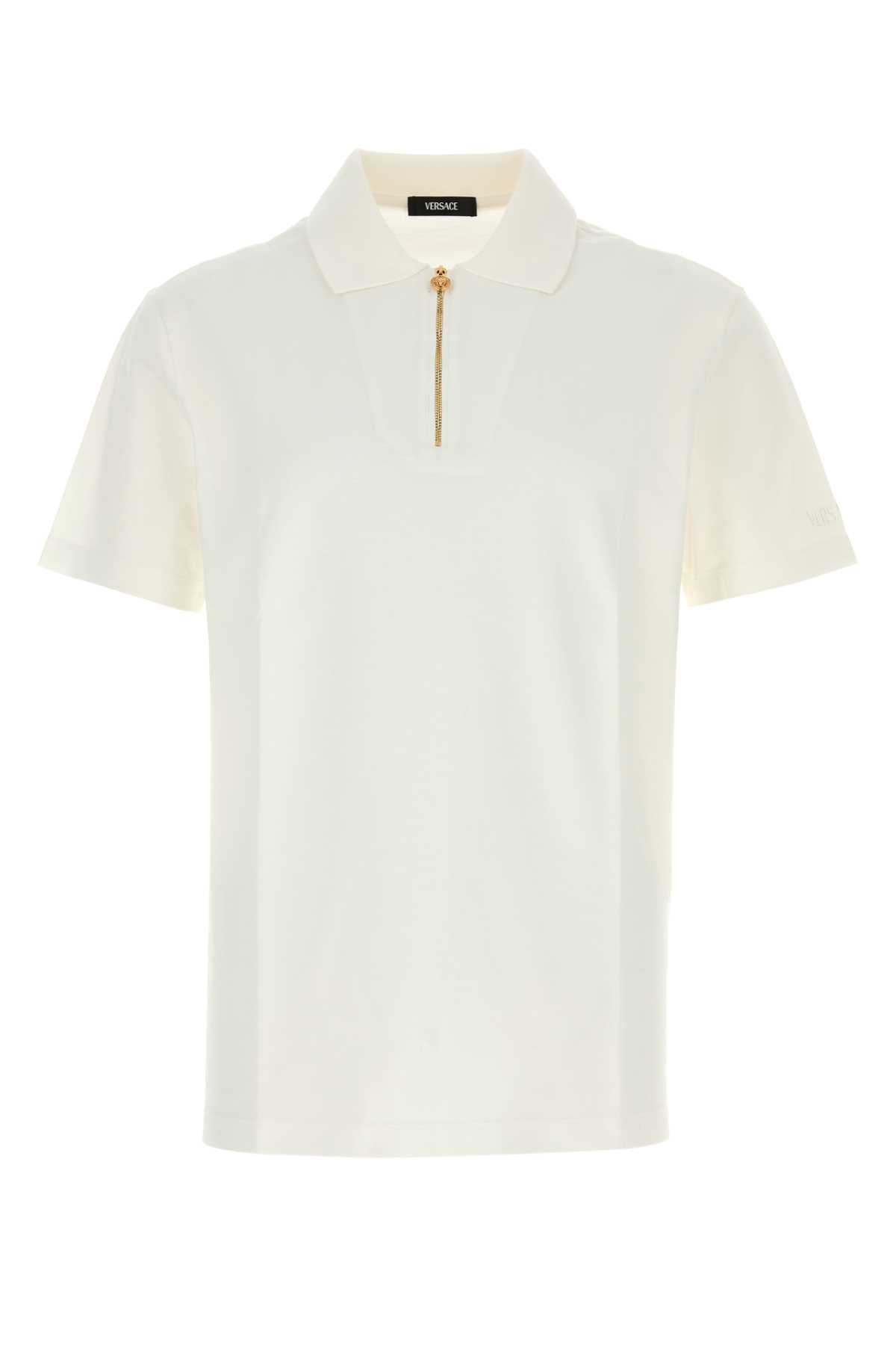 VERSACE Classic Piquet Polo Shirt for Men